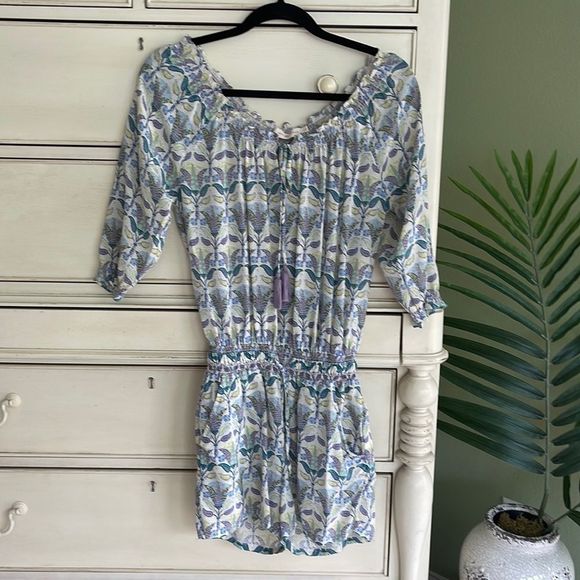 Tory Burch Pants - Tory Burch Silk Mosaic Romper size XS